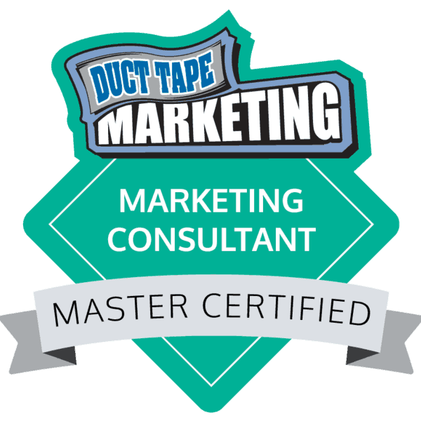 DTMC Master Certified Consultant badge Certified Master Duct Tape Marketing Consultant Badge