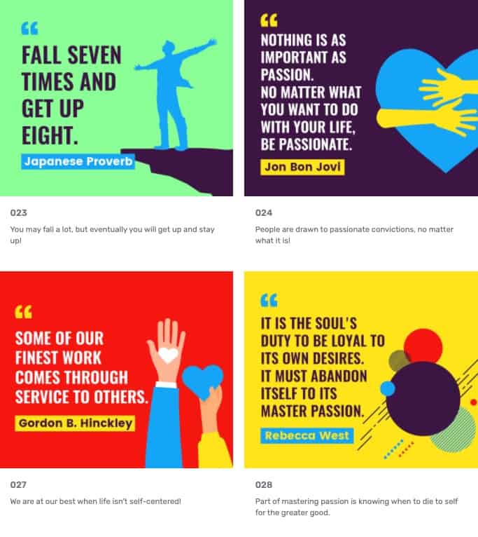 Samples of Motivational Posts